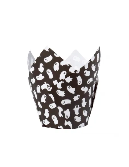 Set 24 cápsulas muffins Fantasmas y Telarañas PME