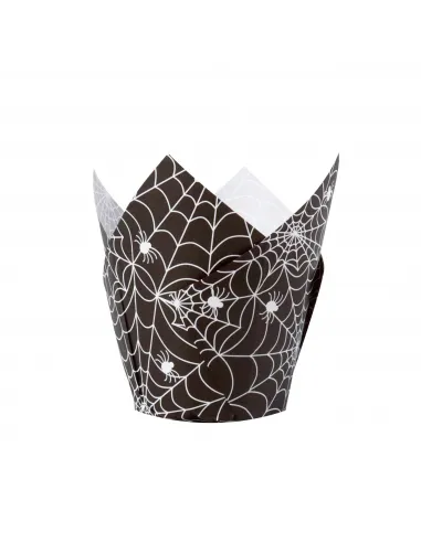 Set 24 cápsulas muffins Fantasmas y Telarañas PME