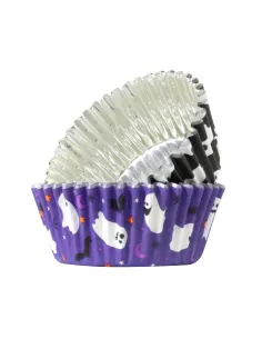 Set 60 Cápsulas metalizadas Fantasmas espeluznantes Halloween PME 2