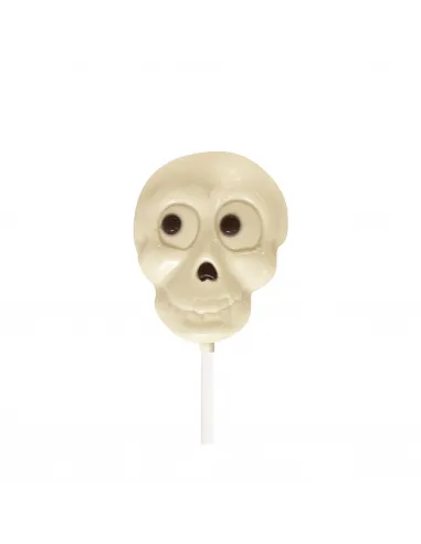 Piruleta de chocolate con leche Calavera