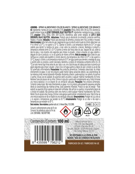 Spray efecto terciopelo Blanco 100 ml Dekora