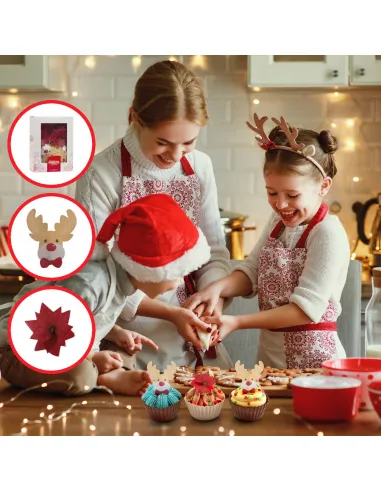 Set 27 decoraciones de oblea Navidad Dekora