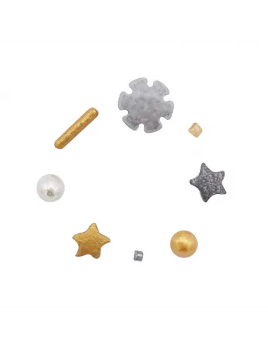 Sprinkles mix Oro y Plata Navidad 196 g PME