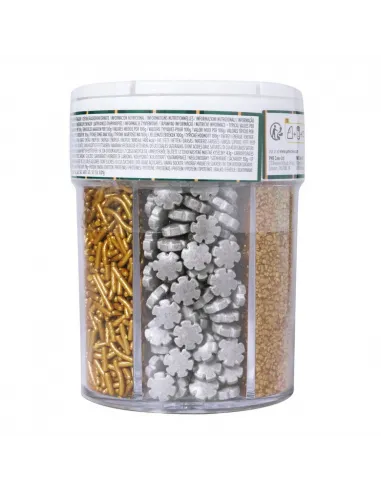 Sprinkles mix Oro y Plata Navidad 196 g PME