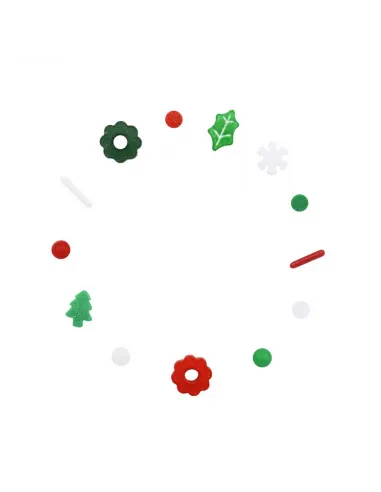 Sprinkles mix Rojo, Verde y Blanco Navidad 158 g PME