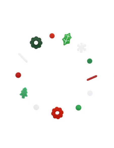 Sprinkles mix Rojo, Verde y Blanco Navidad 158 g PME