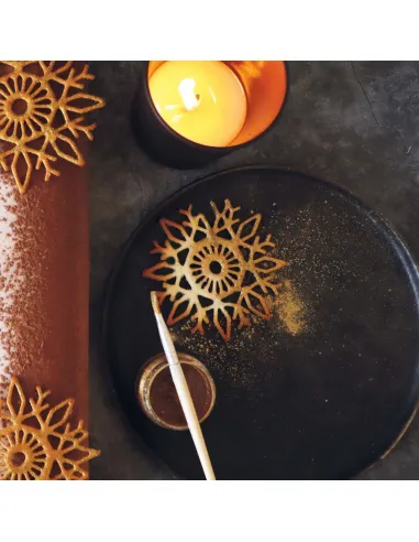 Tapete de silicona Árbol de Navidad y Copo de Nieve ScrapCooking