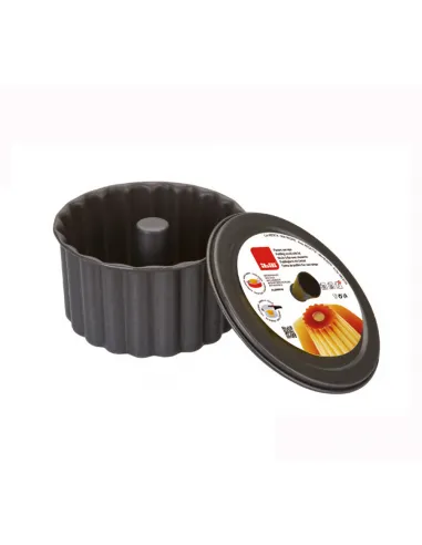 Molde con tapa para flan y pudin 16 cm Ibili