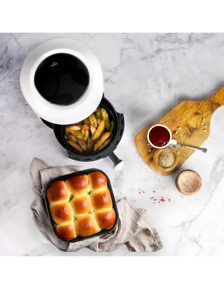 Molde de silicona cuadrado para freidora de aire y horno 20,5 cm Ibili