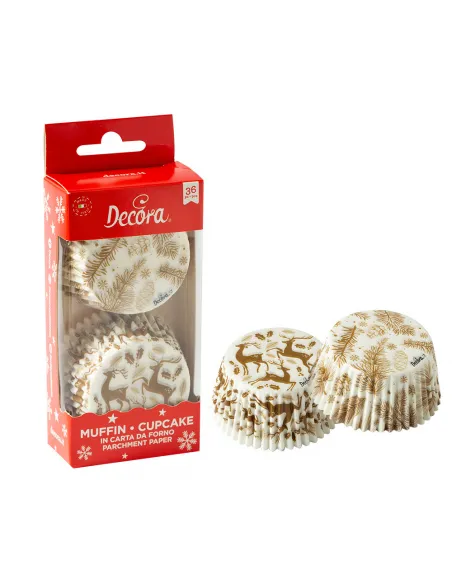 Set 36 cápsulas Renos y Abetos Navidad Decora