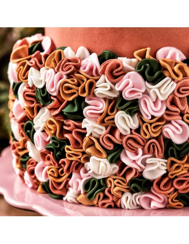 Fondant Funcakes Rosa con brillo 250 g