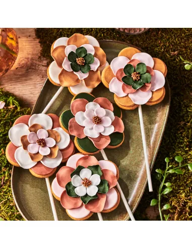 Fondant Funcakes Rosa con brillo 250 g