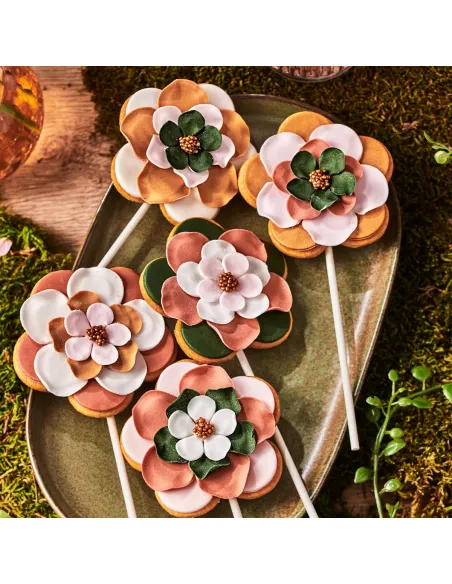 Fondant Funcakes Rosa con brillo 250 g