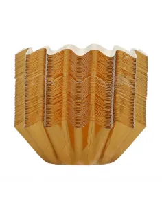 Set 48 Cápsulas rígidas Dorada metalizada Funcakes 2