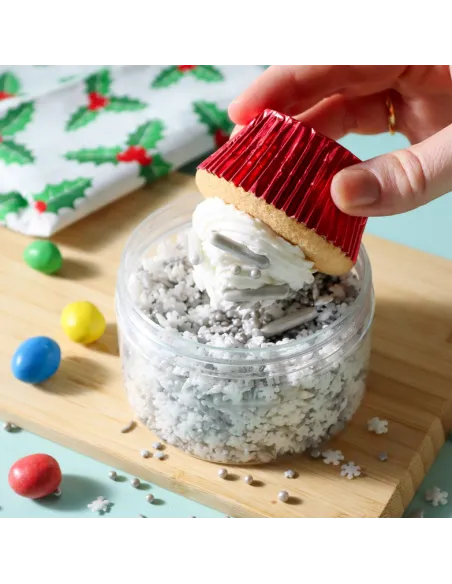 Sprinkles mix Blanco y Plata Navidad 160 g PME