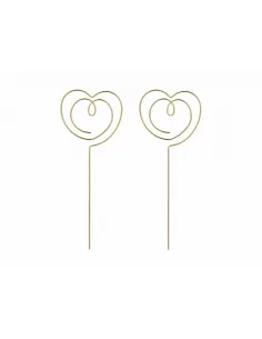 Toppers Corazones Dorados abiertos PartyDeco