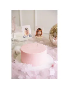 Toppers Corazones Dorados abiertos PartyDeco 2
