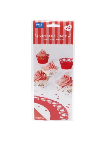 Set 24 envoltorios para cupcakes San Valentín PME