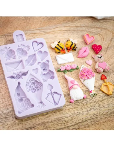 Molde silicona Miniaturas San Valentín Karen Davies