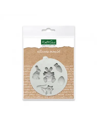 Molde silicona mini figuras Pascua Katy Sue