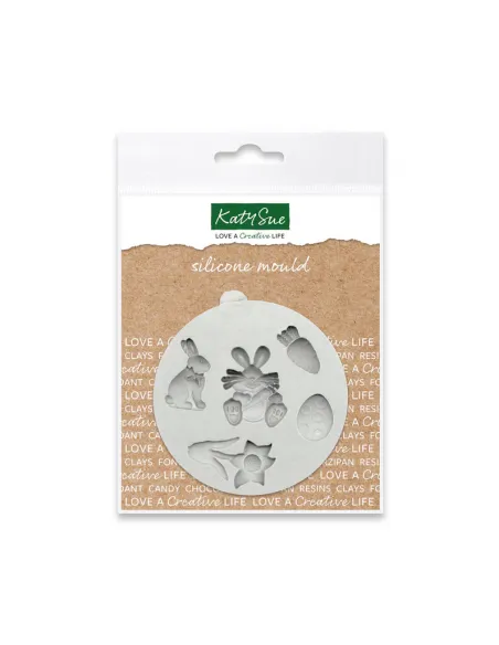 Molde silicona mini figuras Pascua Katy Sue