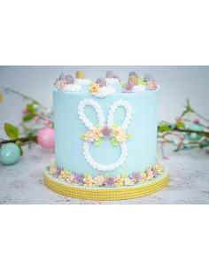 Molde silicona Conejito Macramé y Flores Karen Davies 2