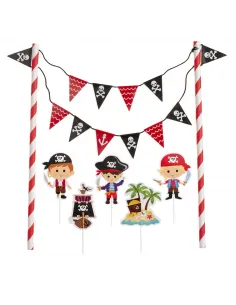 Toppers para tarta y cupcakes Piratas