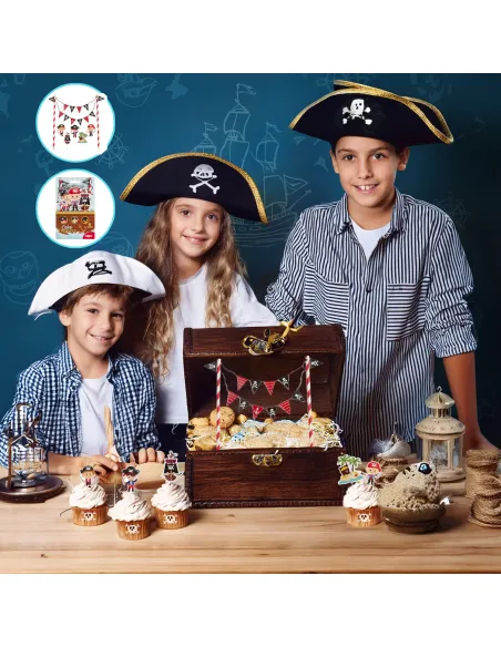 Toppers para tarta y cupcakes Piratas