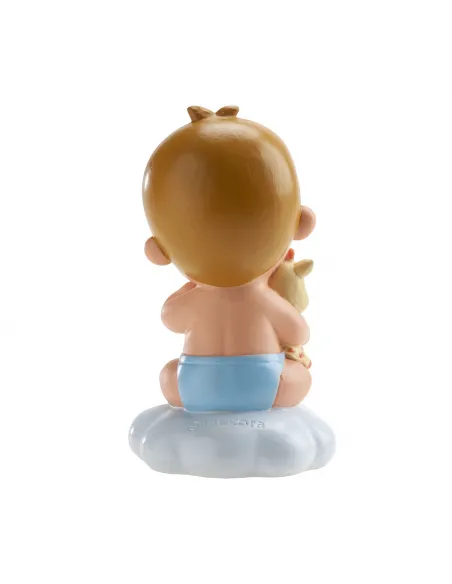 Figura bautizo niño con peluche jirafa Dekora