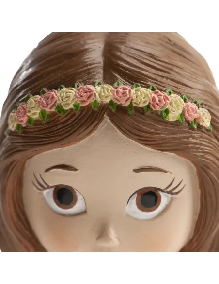Figura niña comunión Falda rosa 16 cm Dekora