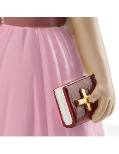 Figura niña comunión Falda rosa 16 cm Dekora