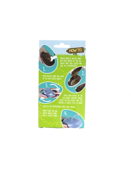 Set 3 moldes para Huevos de Chocolate Pascua PME