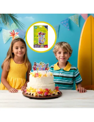 Topper de papel para tarta Happy Birthday Lilo y Stich Dekora