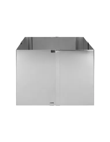 Marco cuadrado ajustable de acero inoxidable Cake Masters