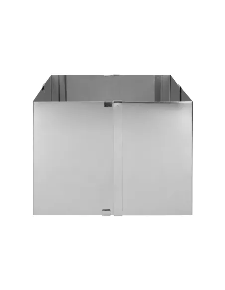 Marco cuadrado ajustable de acero inoxidable Cake Masters