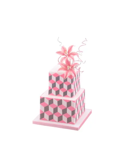 Marco cuadrado ajustable de acero inoxidable Cake Masters