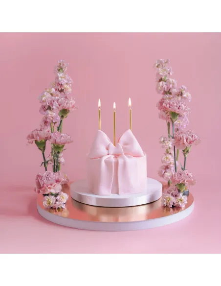 Set 12 velas doradas 14 cm PartyDeco