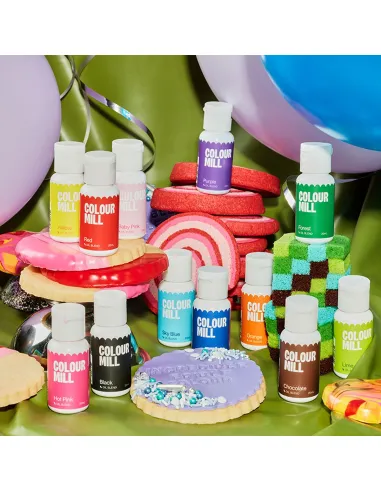 Set 12 colorantes en gel  liposolubles Colour Mill