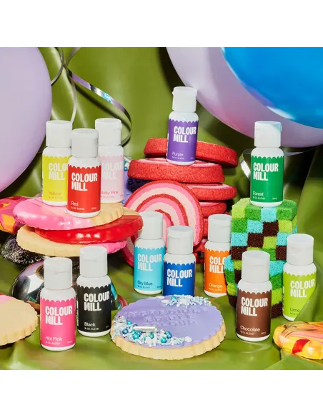 Set 12 colorantes en gel  liposolubles Colour Mill