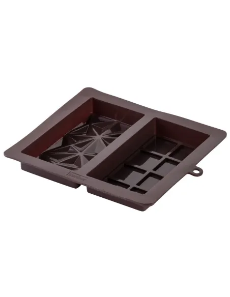 Molde silicona doble tableta chocolate Dubai Zenker
