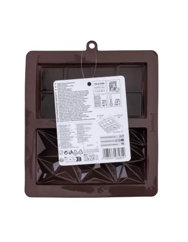 Molde silicona doble tableta chocolate Dubai Zenker