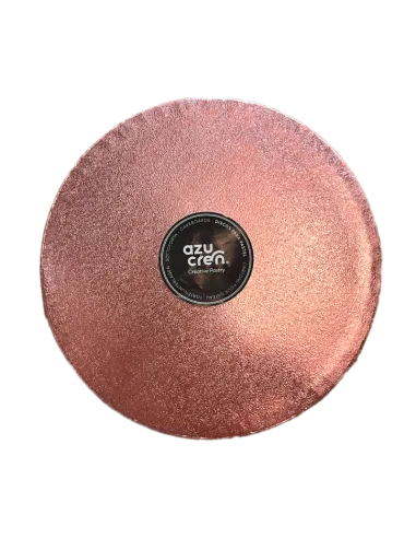 Base redonda Rosa dorado Excelente 35 cm grosor 12 mm