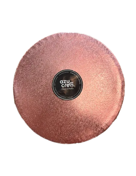 Base redonda Rosa dorado Excelente 35 cm grosor 12 mm
