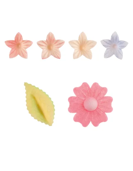 Set Flores, Florecillas y Hojas de oblea Dekora