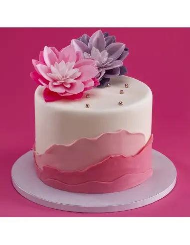 Lirio de agua de oblea Rosa Dekora