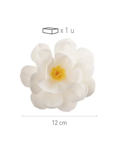 Flor Blanca de oblea Dekora