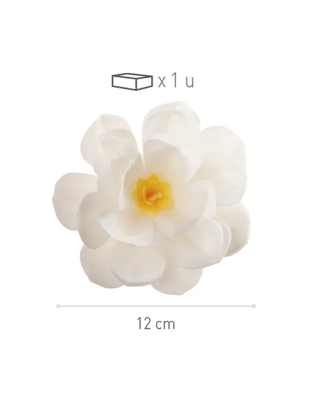 Flor Blanca de oblea Dekora