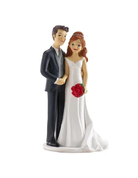 Figura novios cogidos de la mano 18 cm
