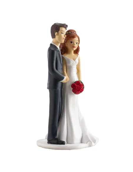 Figura novios cogidos de la mano 18 cm