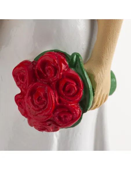 Figura novios cogidos de la mano 18 cm